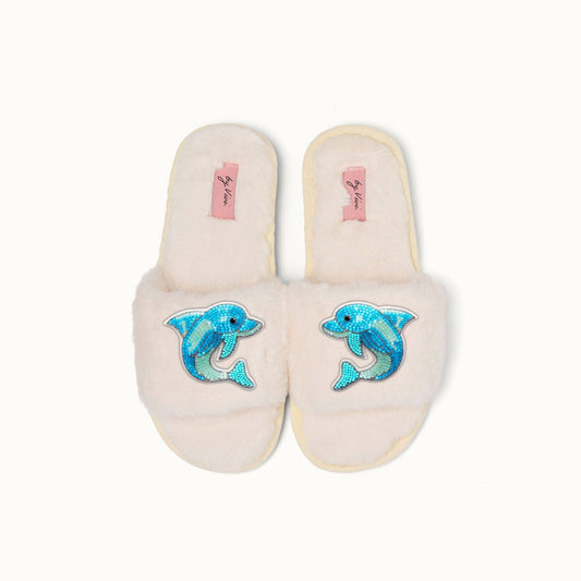 Paire de broches pour Chaussons - Dauphins