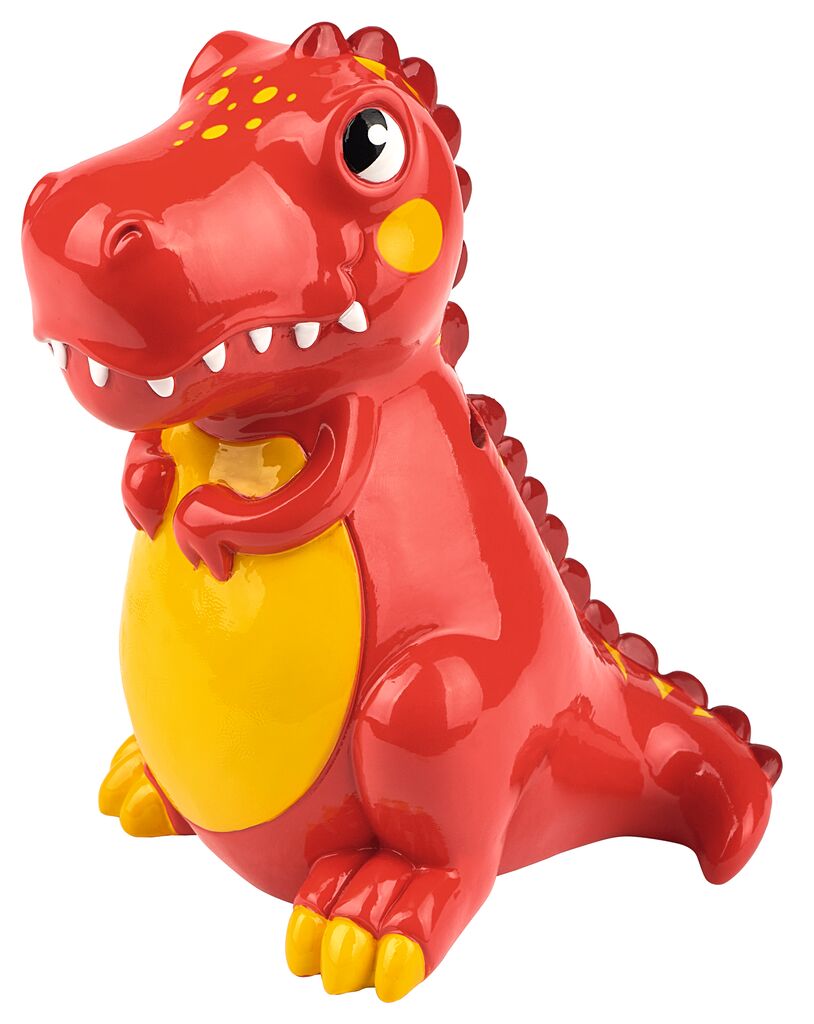 tirelire t rex rouge moses 040246 4033477402462