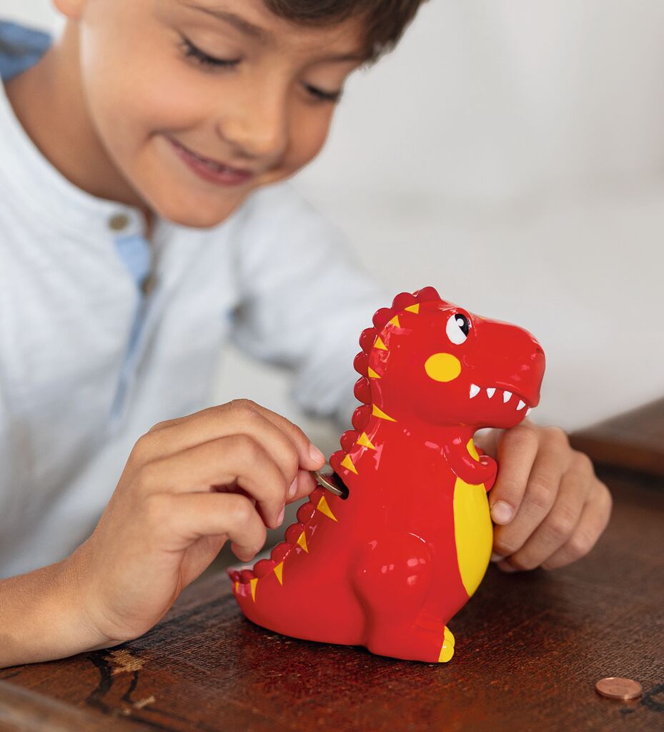tirelire t rex rouge moses 