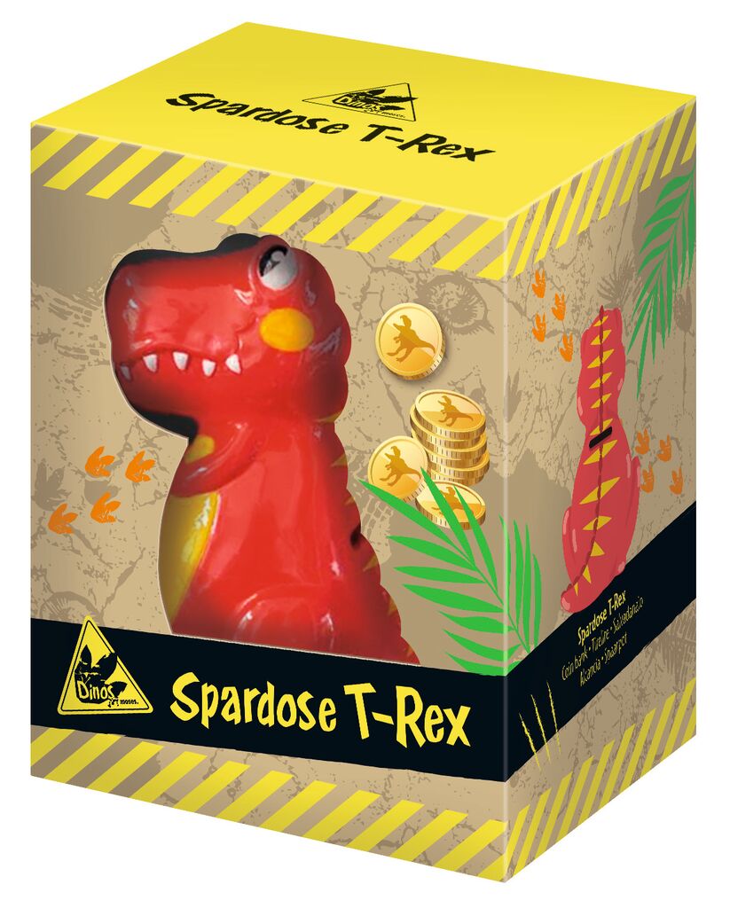 tirelire t rex rouge moses 