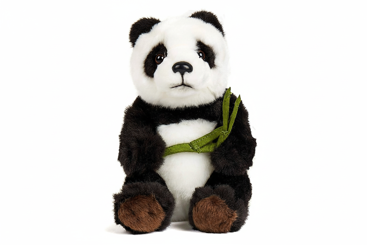 Peluche Panda avec Bambou Assis Uni Toys