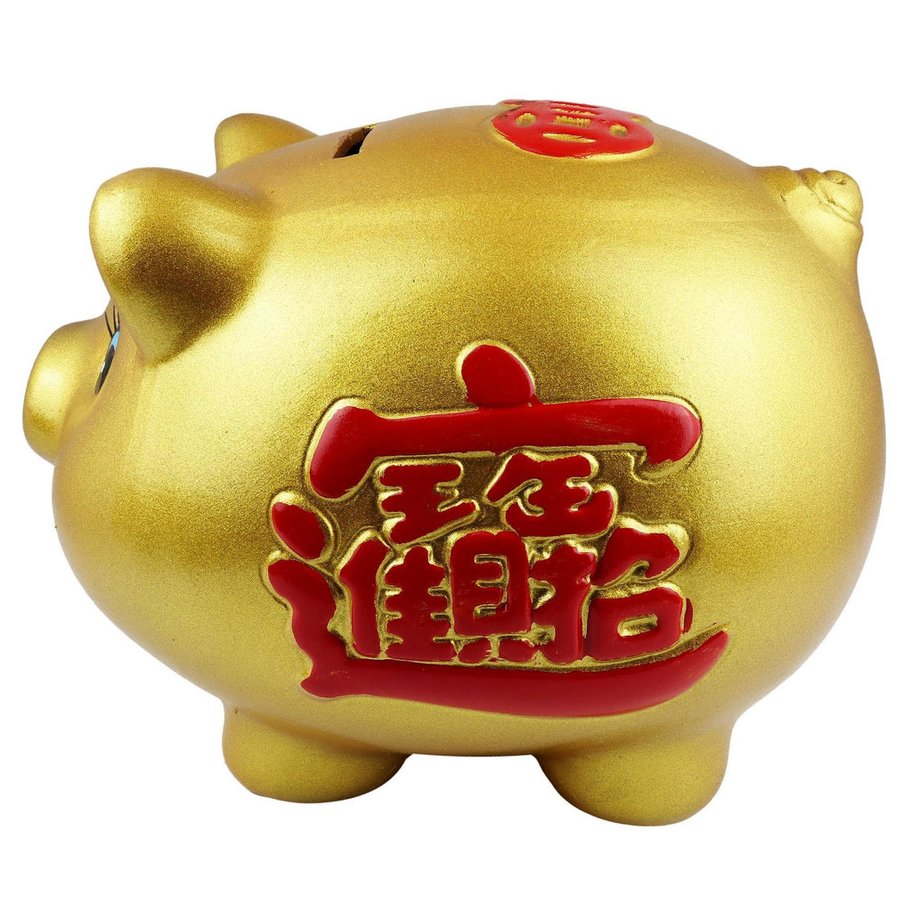 Goldenes Glückssparschwein