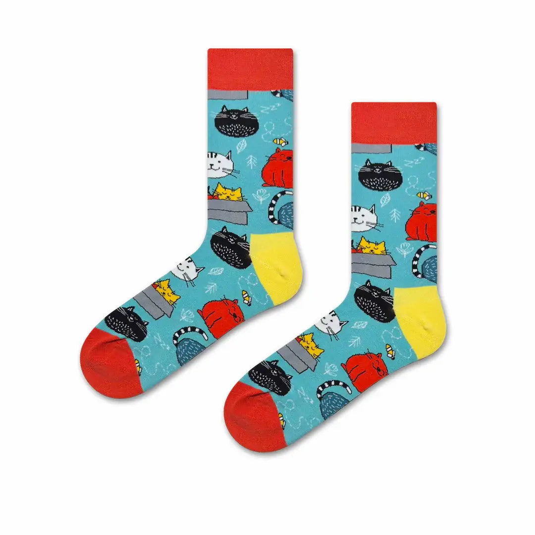 Katzensocken „Fröhliches Kätzchen“