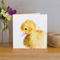 carte de voeux aquarelle caneton kate moby 46365004