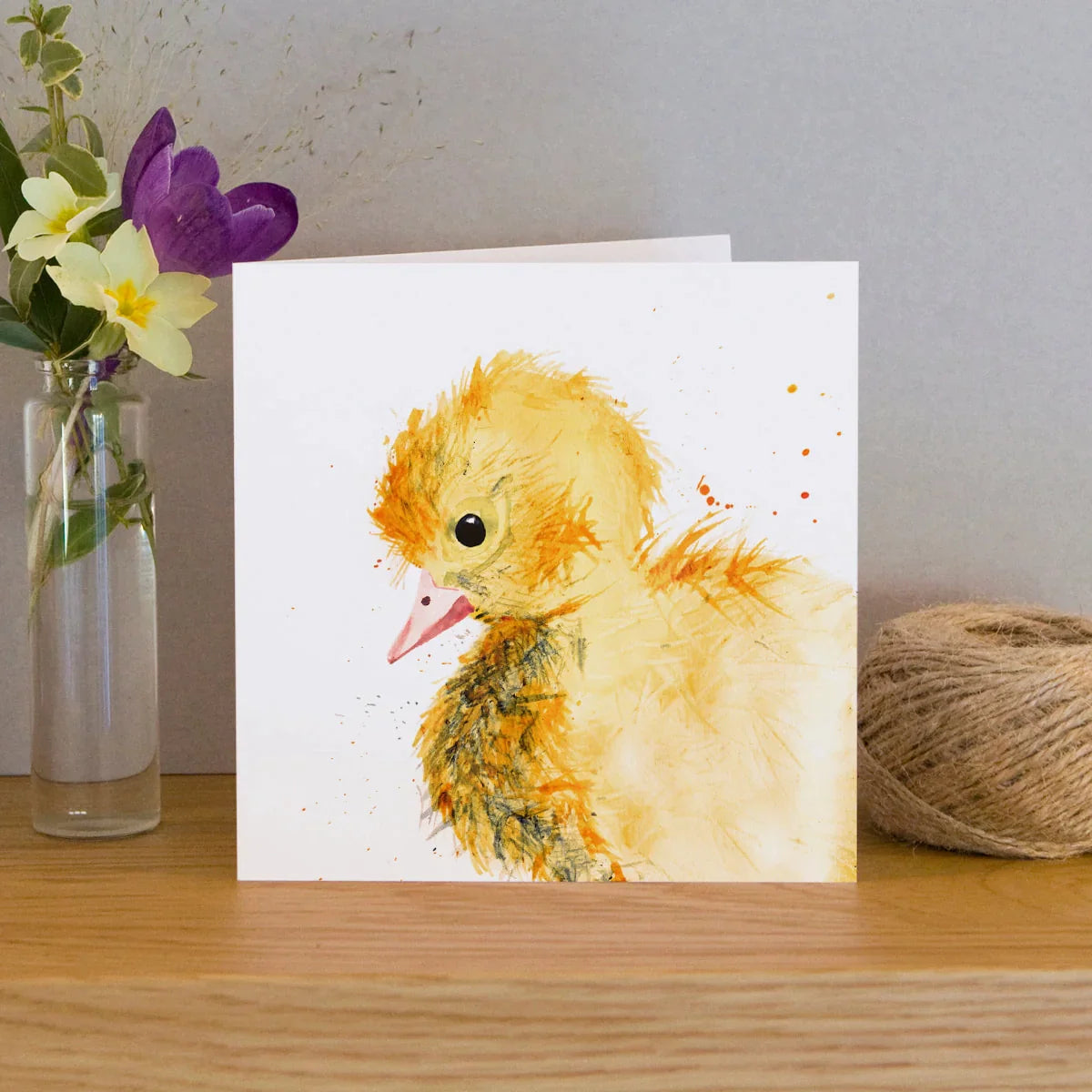 carte de voeux aquarelle caneton kate moby 46365004