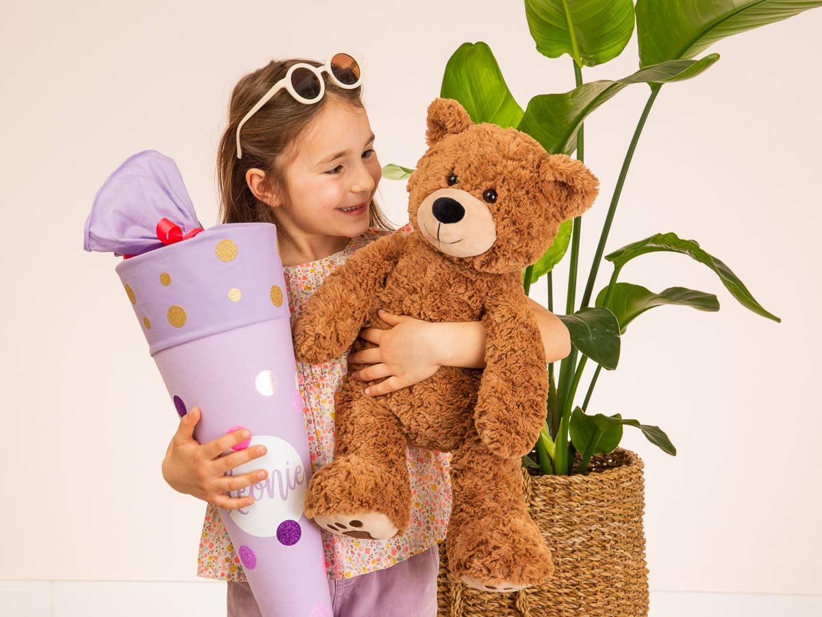 Peluche Ours Brund avec pattes brodées