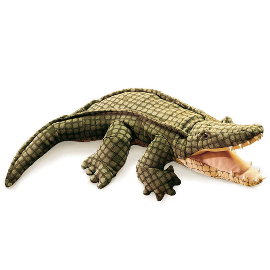 Marionnette à main Alligator/Alligator 2130 Folkmanis réaliste