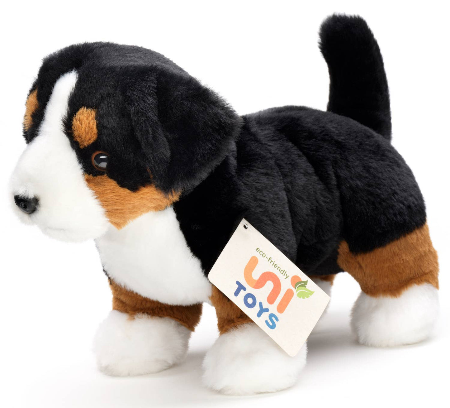 Peluche chiot Bouvier bernois debout