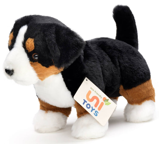 Peluche chiot Bouvier bernois debout
