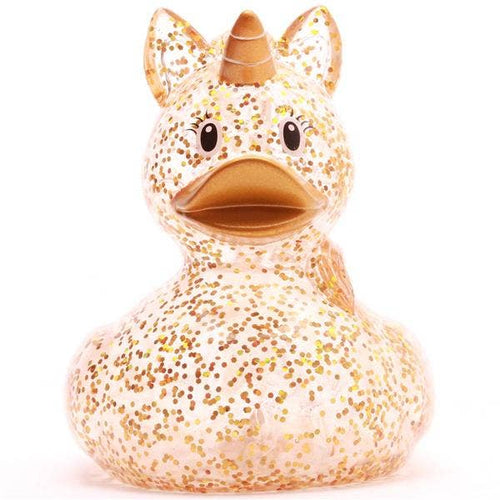 Canard Licorne à Paillettes Dorées Fantasy Ducks - vue 2