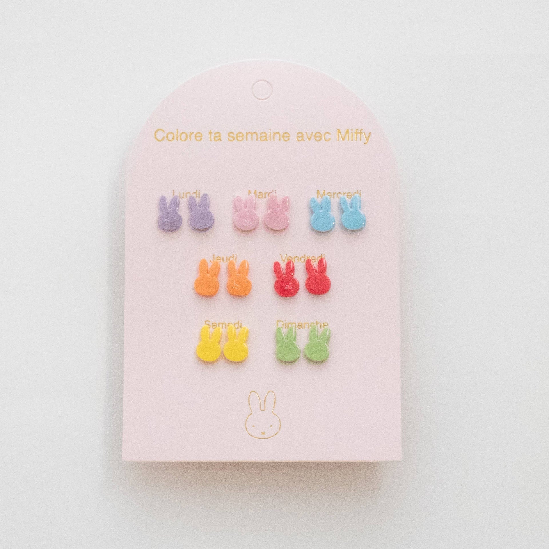Boucles d'oreilles Miffy - 7 paires