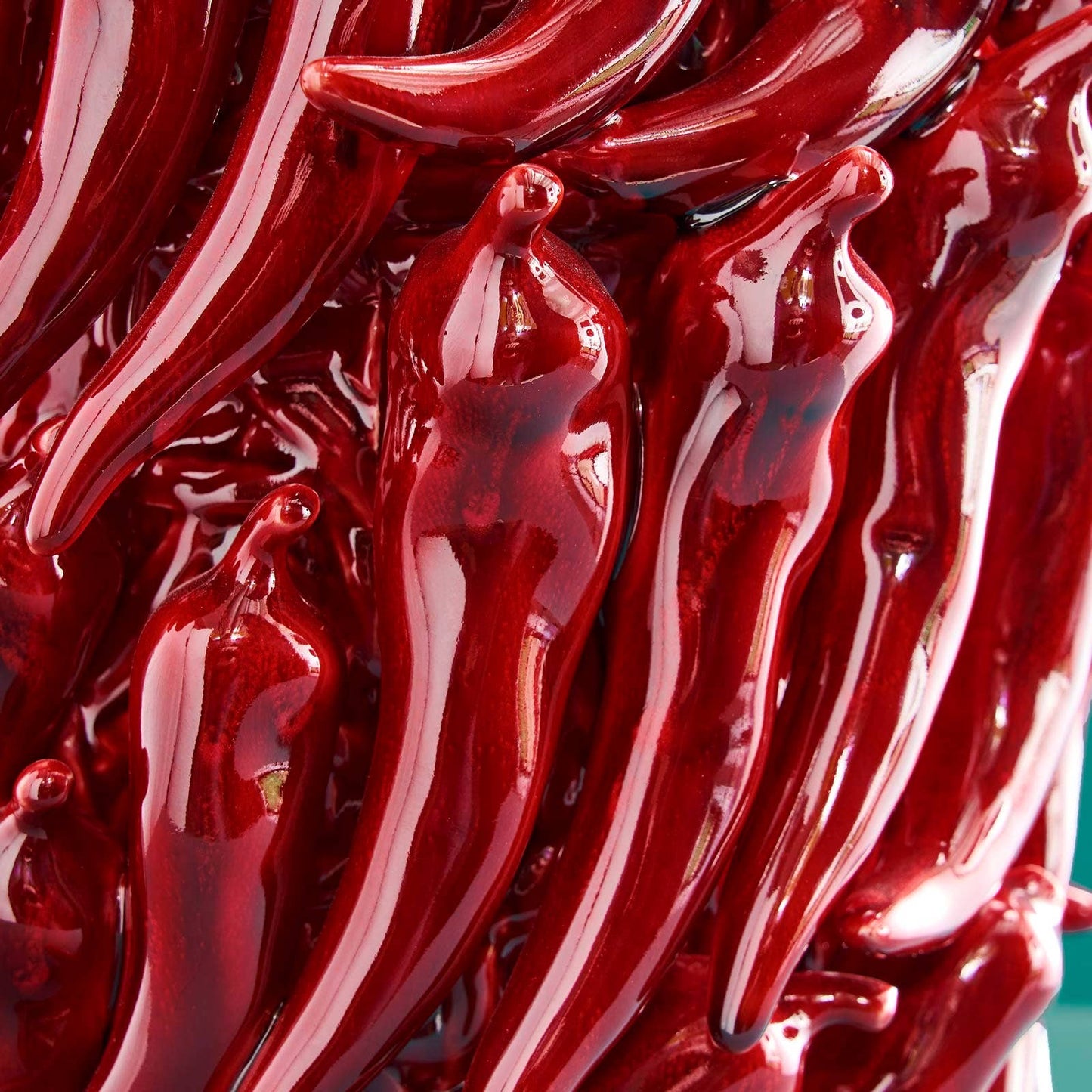 Chili-Vase, burgunderrot