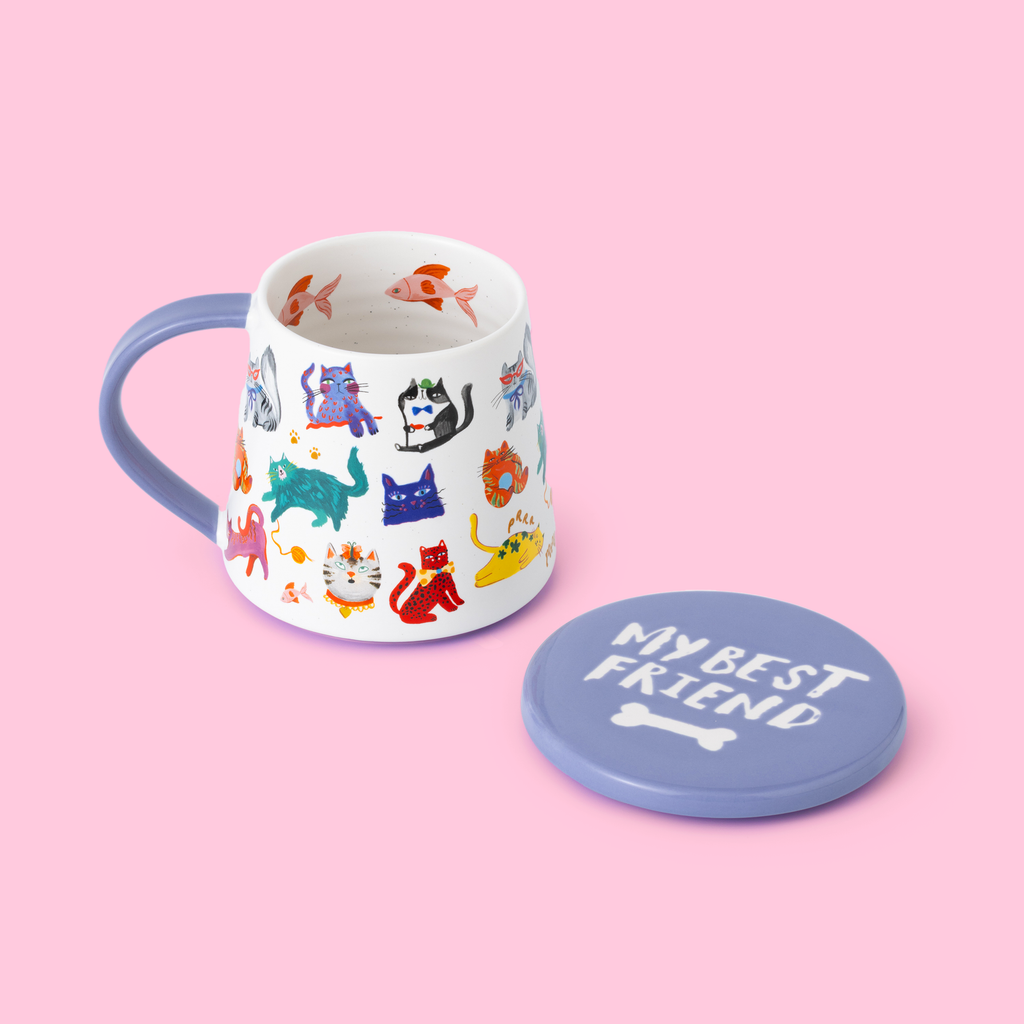Tasse et sous-verre du Club des Chats Cool