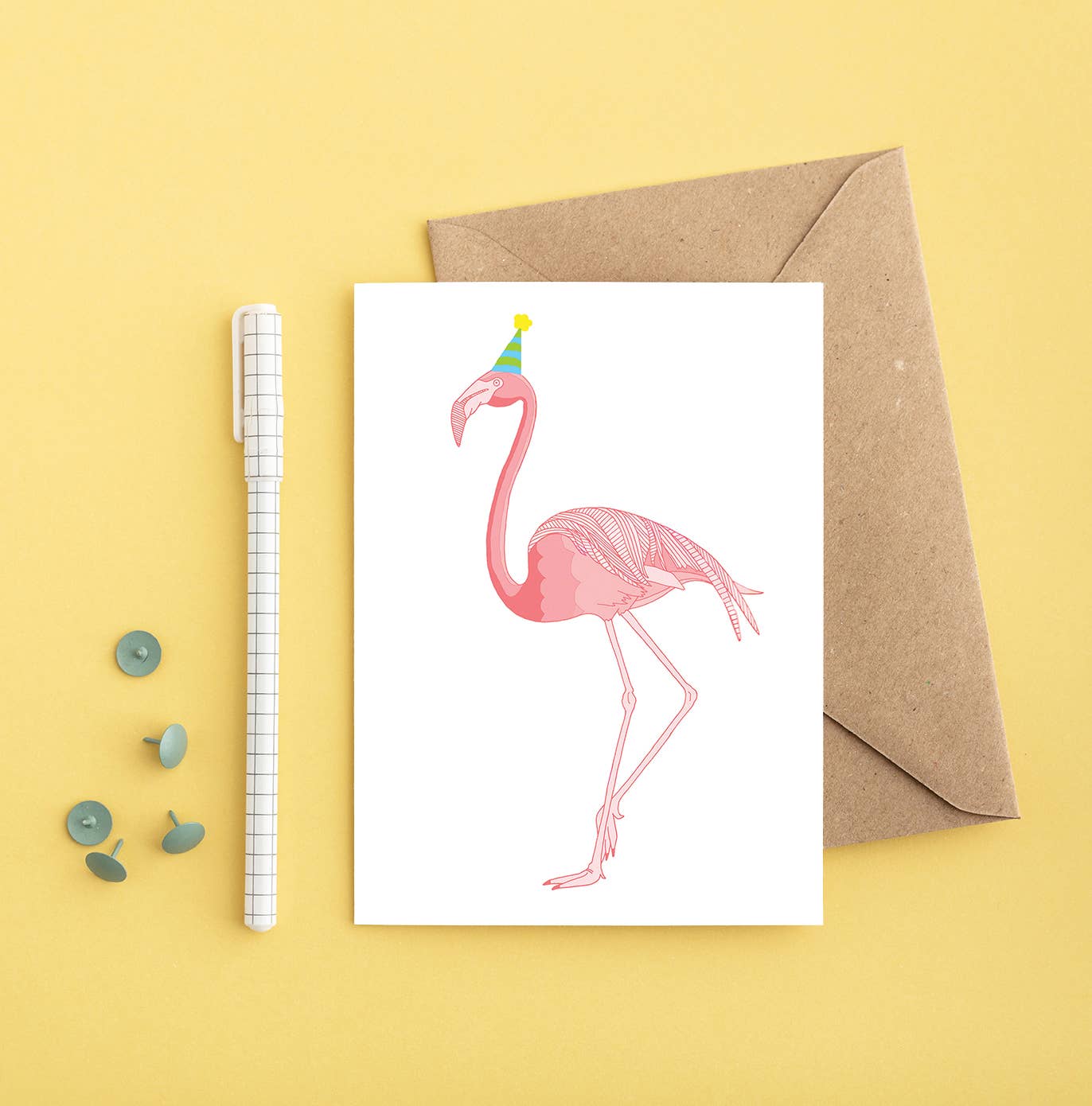 Přání k narozeninám Flamingo