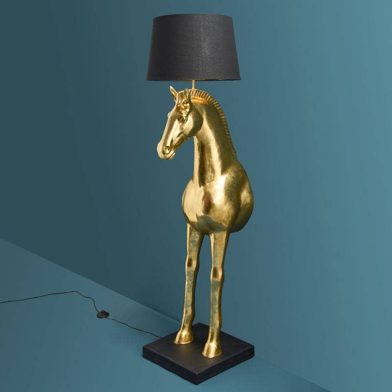 Lampadaire Cheval Amadeus, or