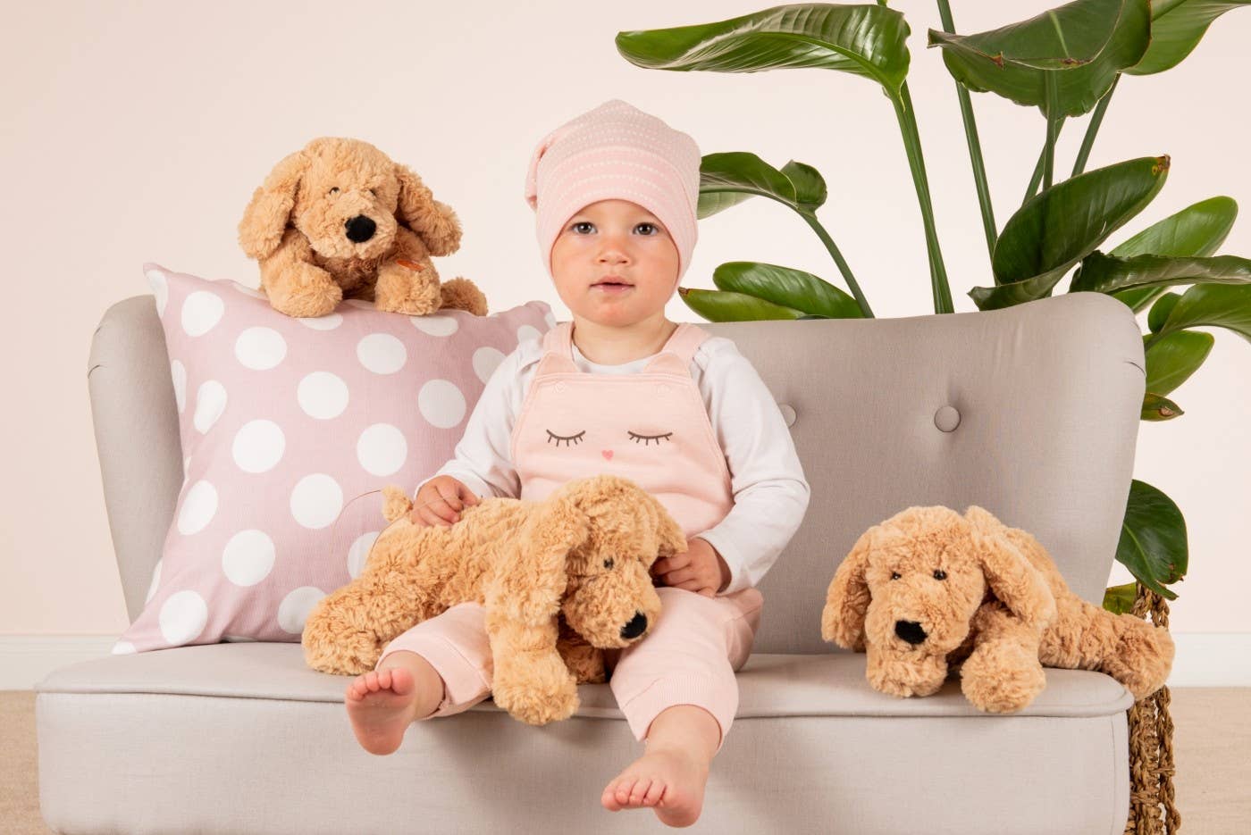 Peluche Chien Beige - Teddy Hermann