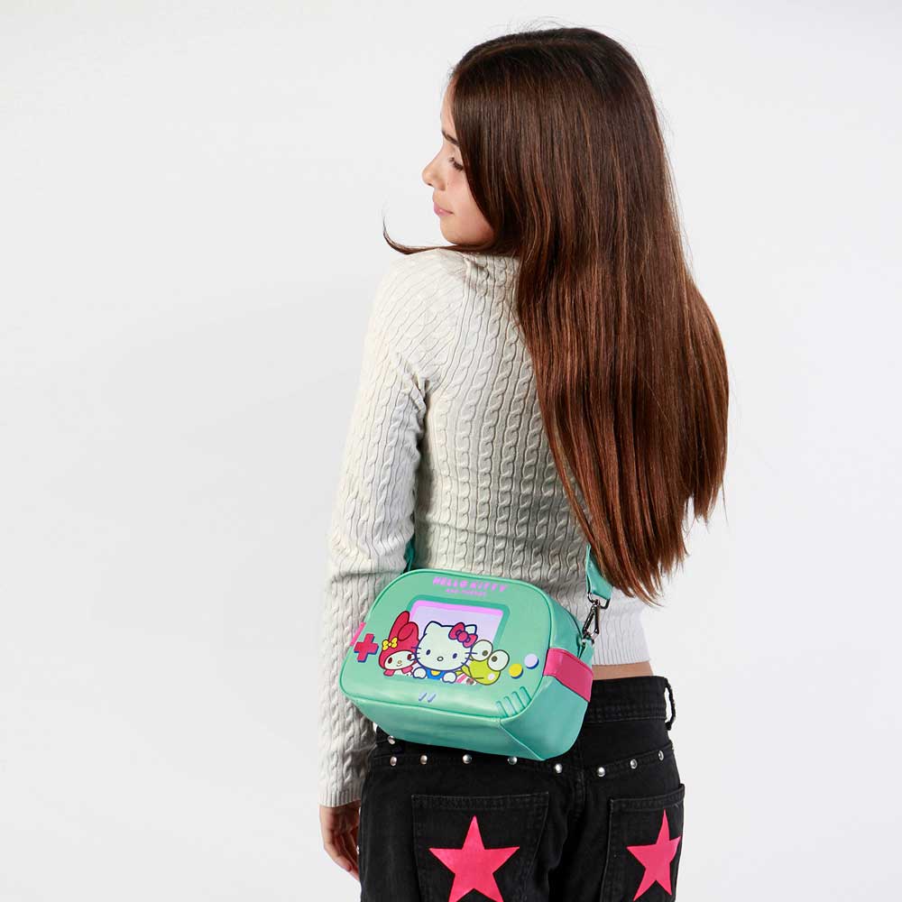 Sac à Bandoulière Bowling Lite Hello Kitty « Videogame » – Turquoise