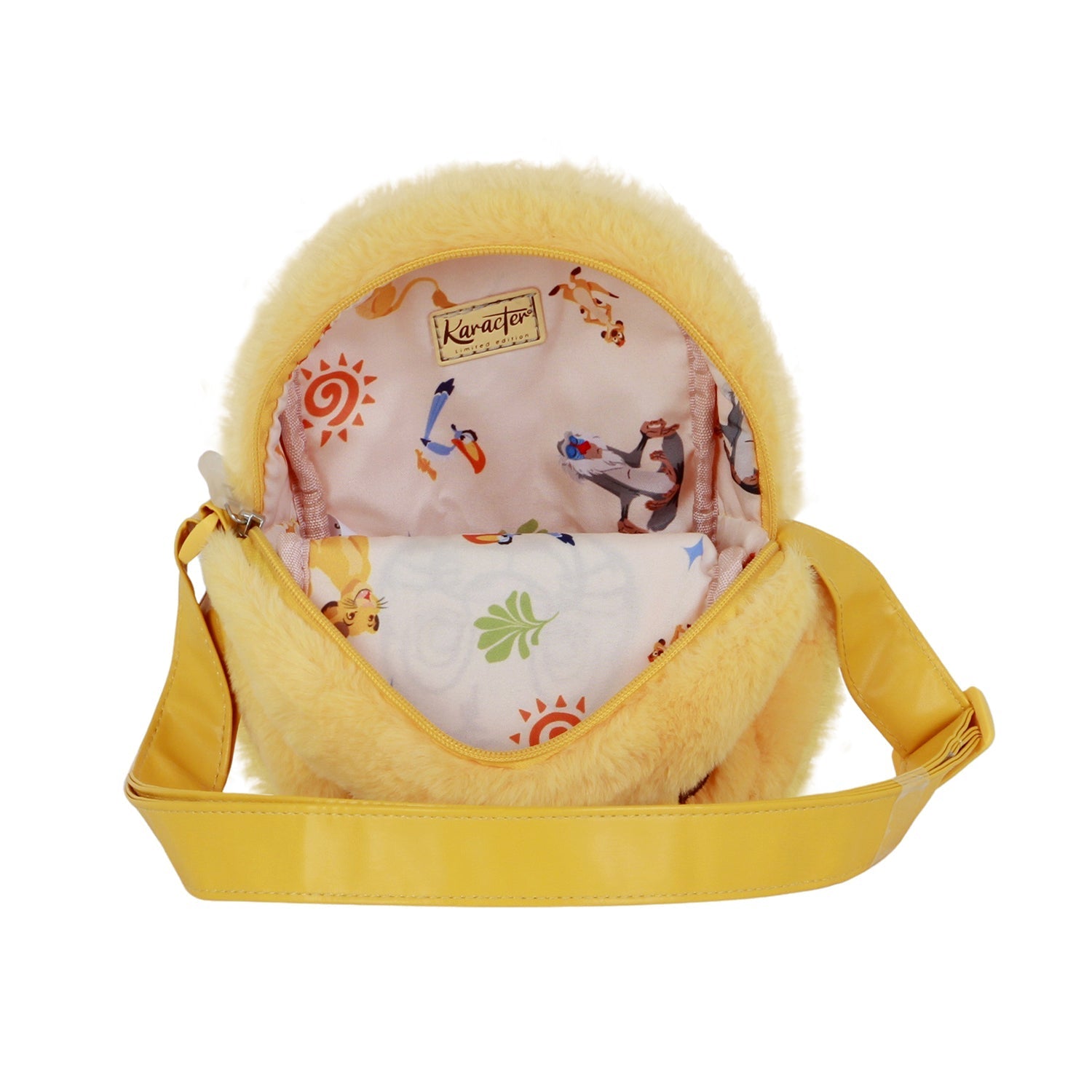 Sac à Bandoulière Carré Plush Disney Le Roi Lion « Sit » – Jaune