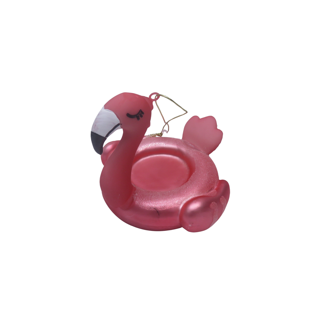 Rosa Flamingo-Boje-Weihnachtskugel