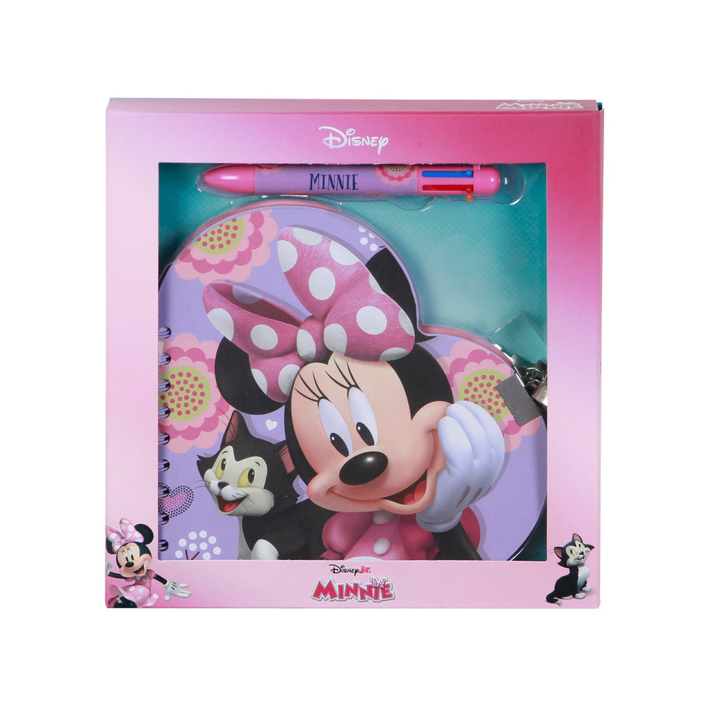 Coffret Journal + Stylo 6 Couleurs Disney Minnie Mouse « Cat » – Lilas