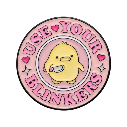 pins canard jaune use your blinkers