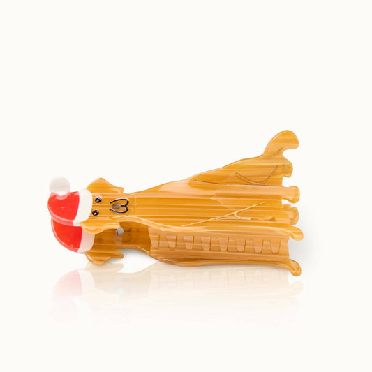 Pince à cheveux Labrador Noël