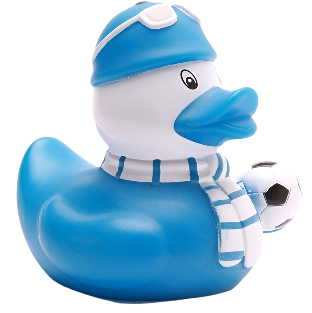 Canard Supporter de Football Bleu Duckshop CoinCaillerie