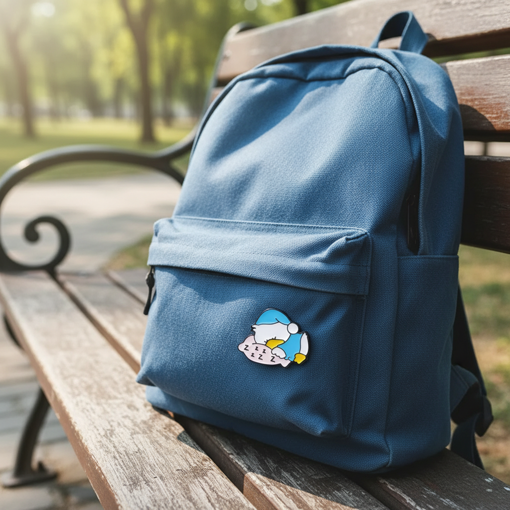 Slapende witte eendpin