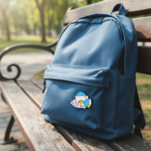 Photo produit - Pin's Canard Blanc Endormi