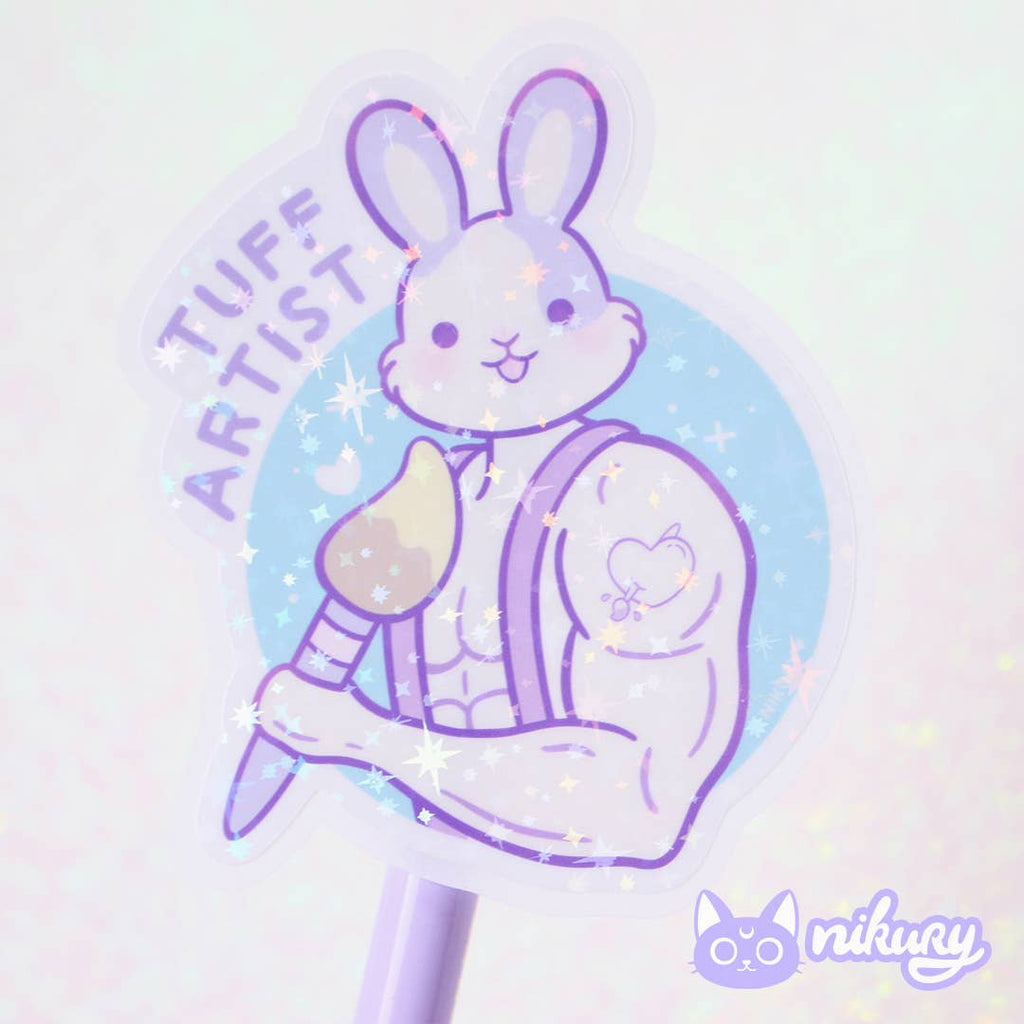autocollants conejo artiste peintre tuff artist nikury