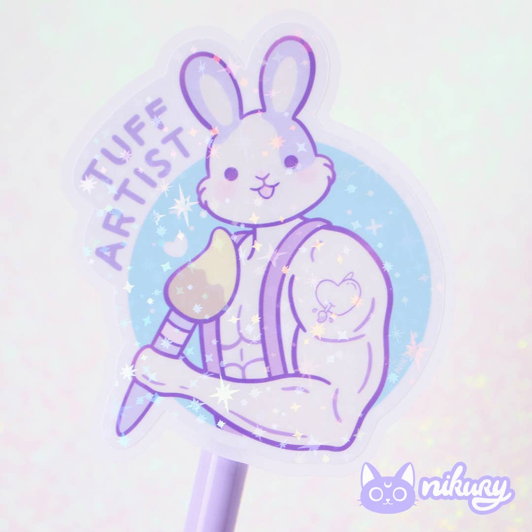 autocollants conejo artiste peintre tuff artist nikury
