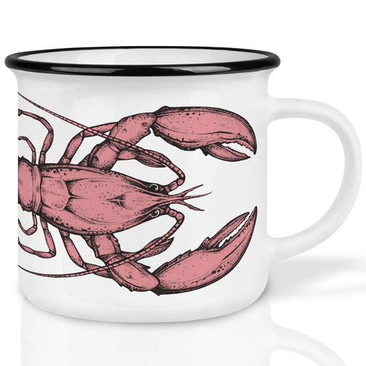 Tasse en céramique avec homard