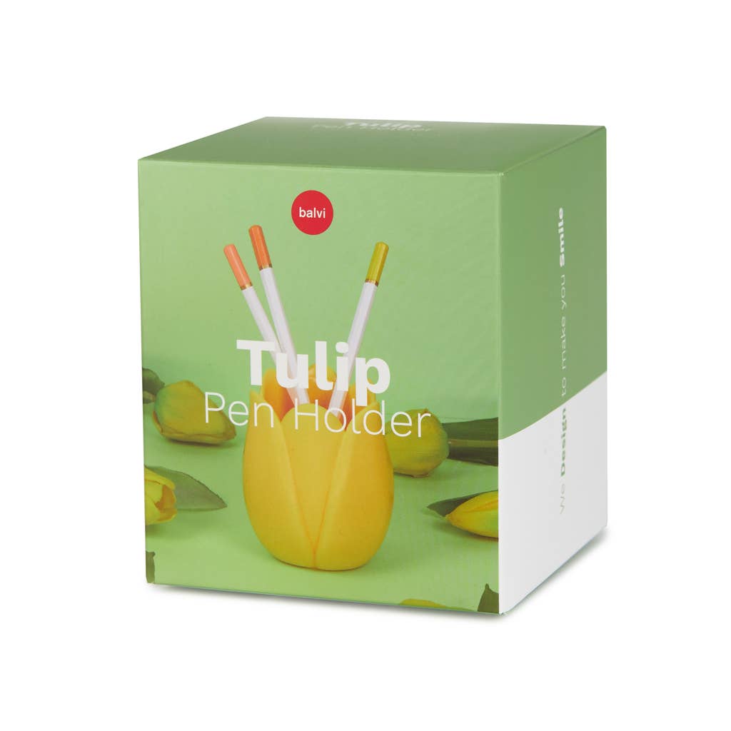 Tulip Pencil Holder - Yellow