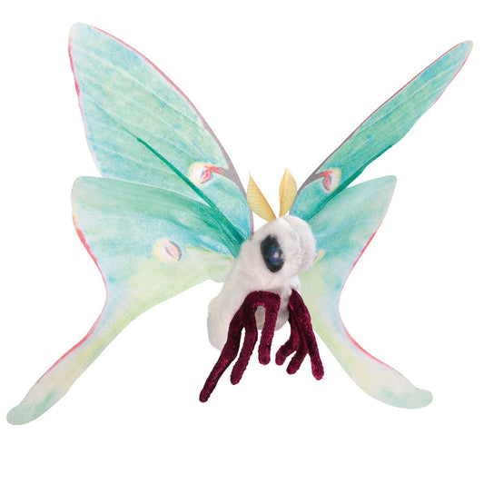 Marionnette à main Mini Lunamoth 8014/ Mini Lunamoth VE2 Folkmanis réaliste