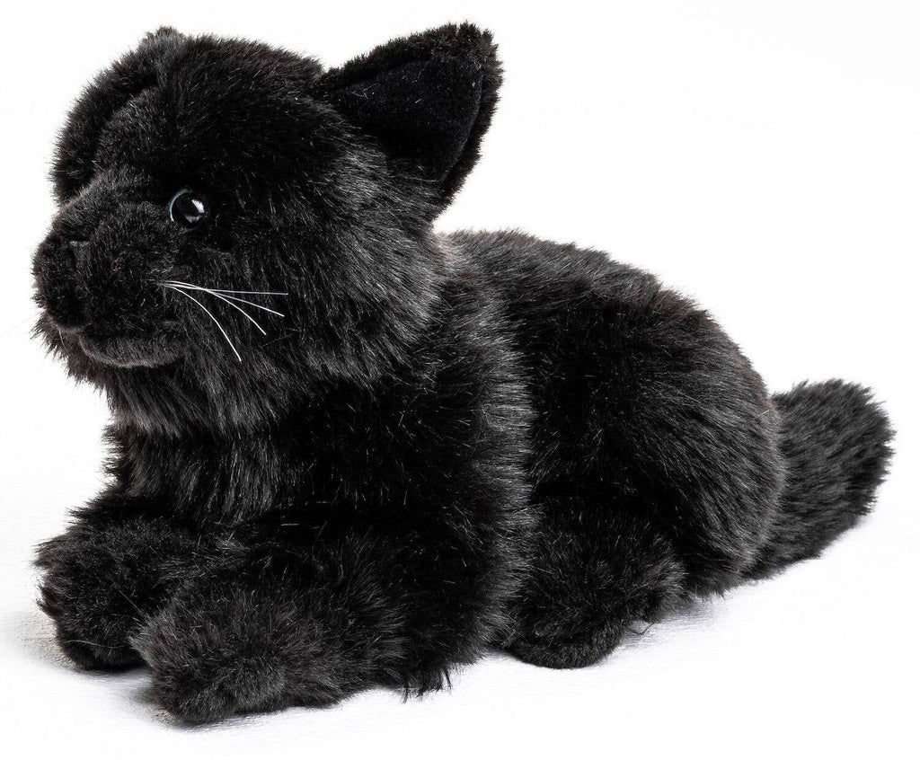 Peluche Chat Noir couché Uni Toys