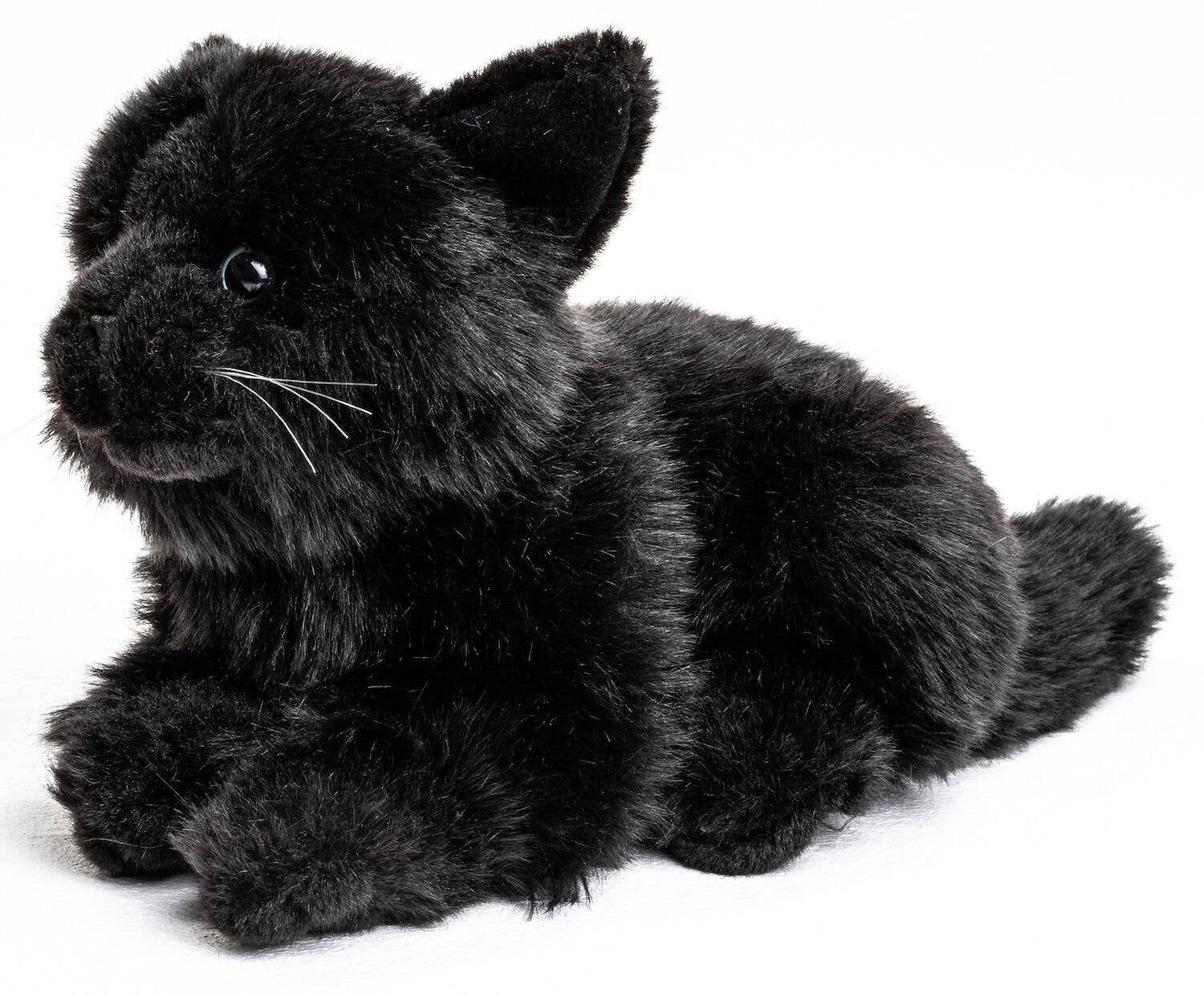 Peluche Chat Noir couché Uni Toys