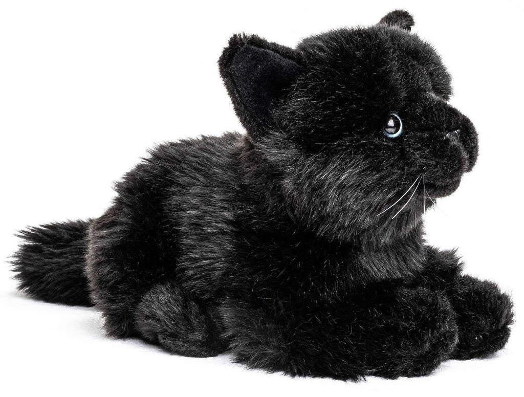 Peluche Chat Noir couché Uni Toys