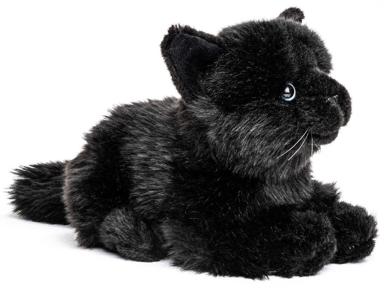 Peluche Chat Noir couché Uni Toys