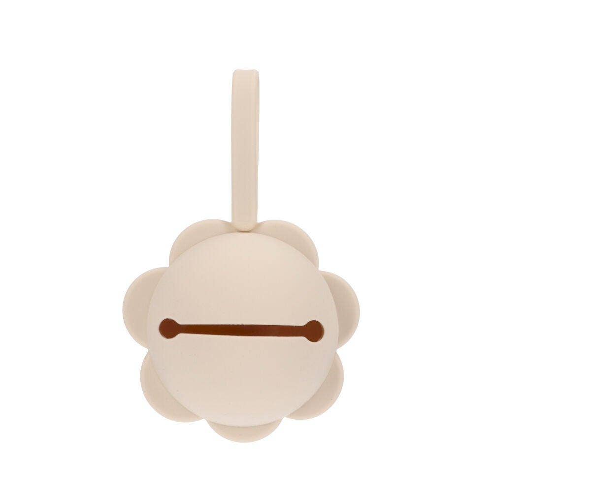 Porte-sucette en silicone Fleur ivoire - vue 2