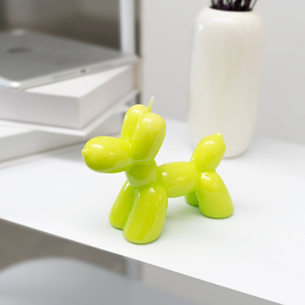 Bougie Chien Ballon Vert Helio Ferretti Vue 2