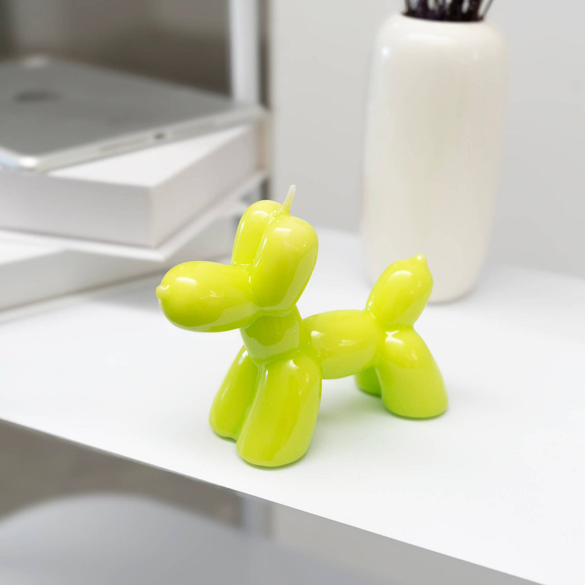 Bougie Chien Ballon Vert Helio Ferretti Vue 2