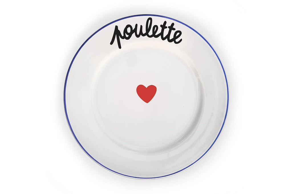 Assiette La Famille S’éclate - Poulette Pied De Poule – vue produit 1