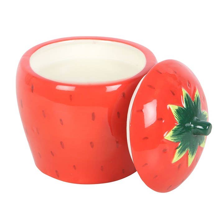 Bougie en forme de fraise