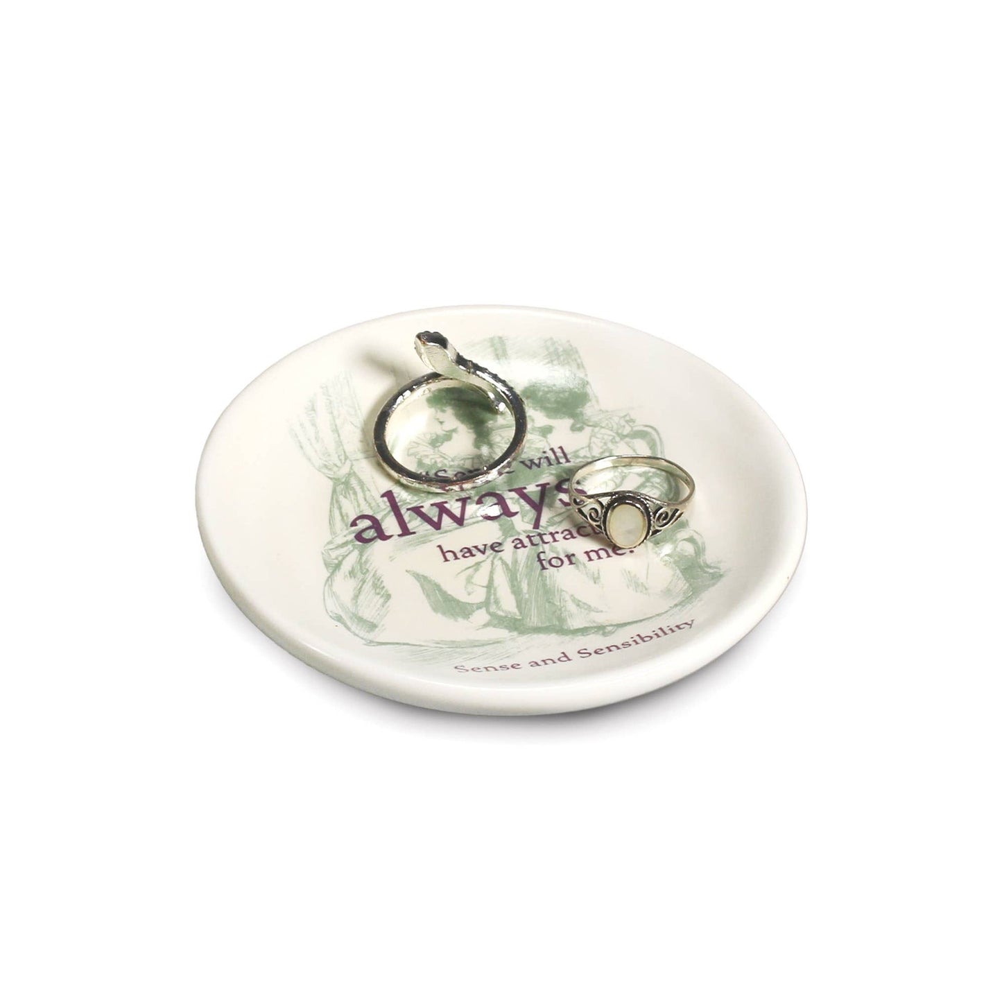 Plat à bijoux Jane Austen - Pulteney Press 8 cm