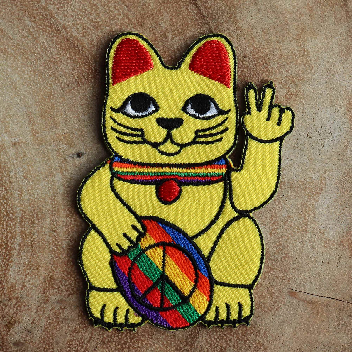 Patch Chat chanceux Peace