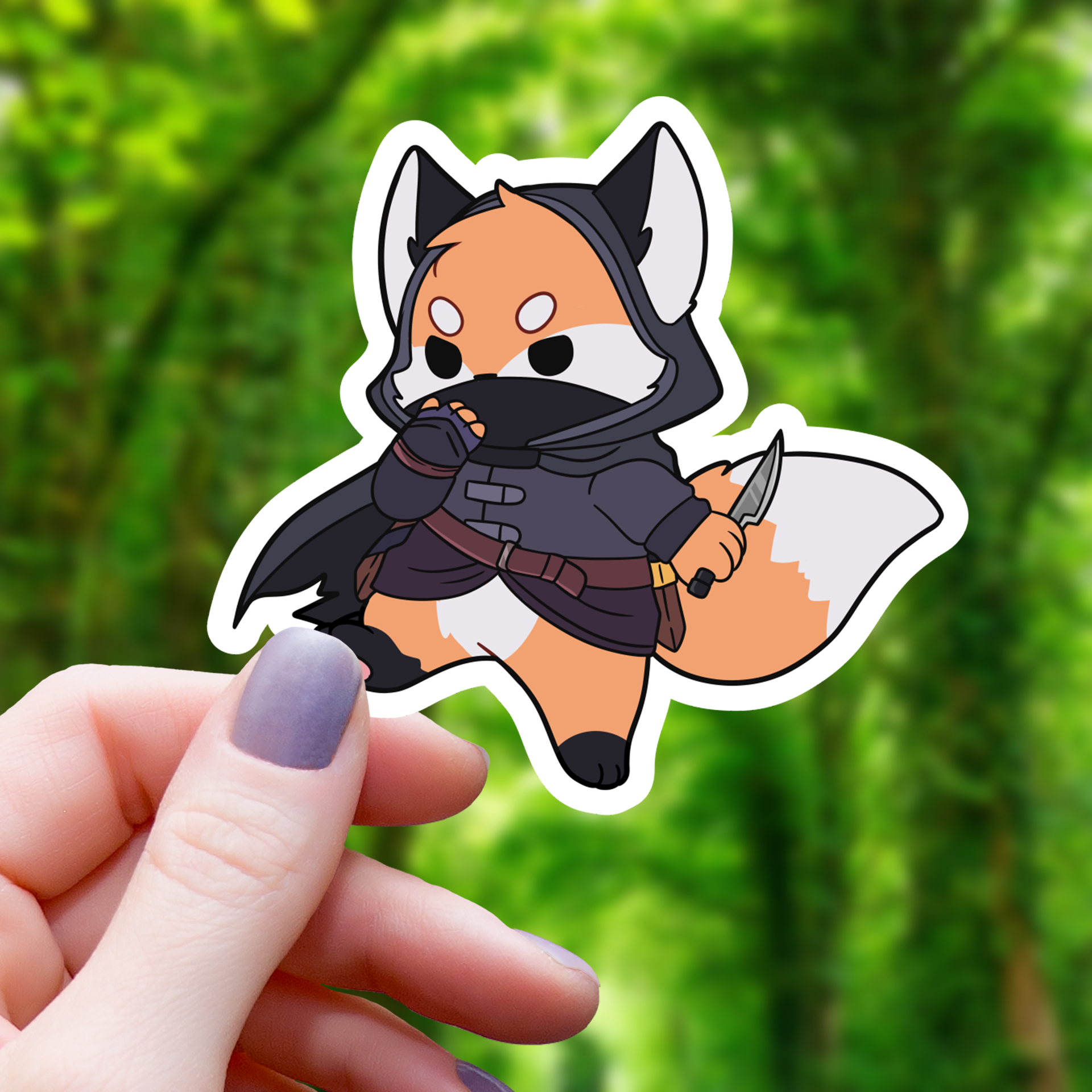 Klistremerke Fox Rogue TTRPG