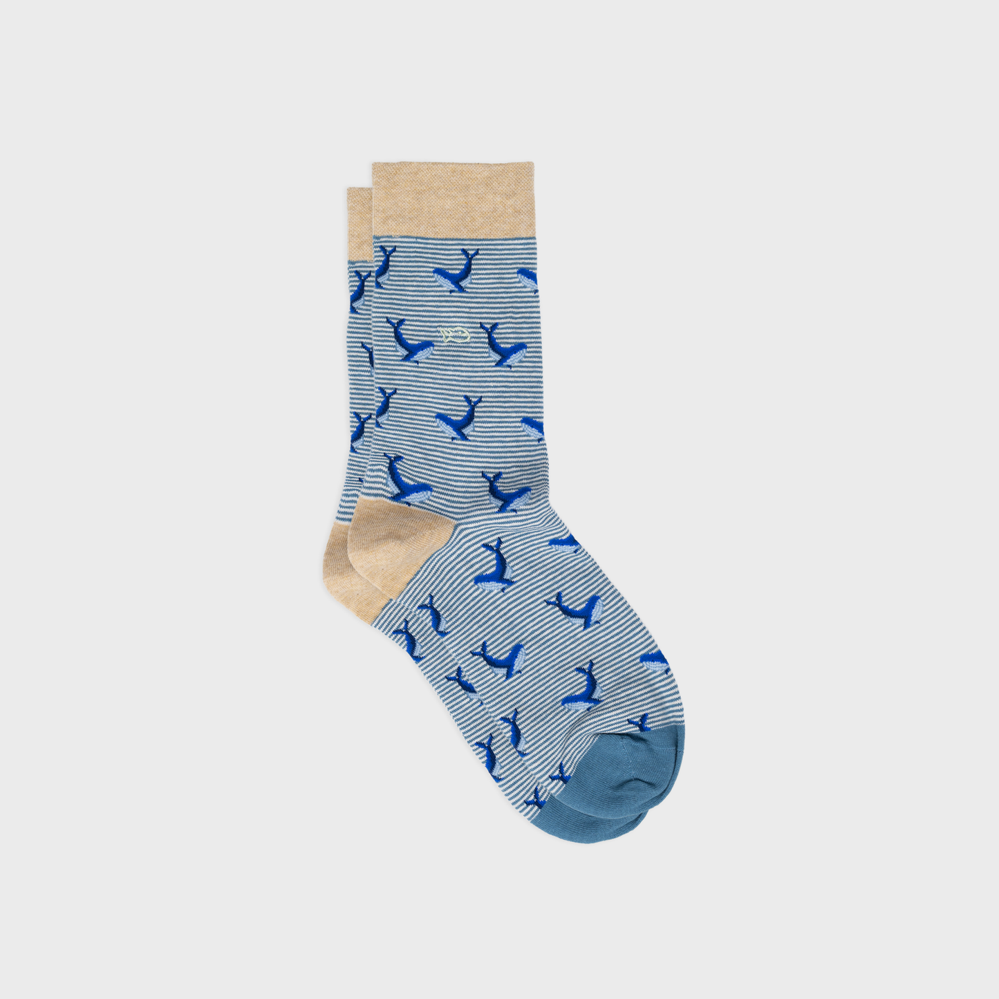 Animal combed cotton socks - Whale