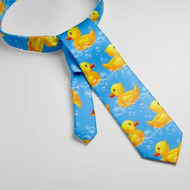 Gelbe Enten-Blasen Krawatte