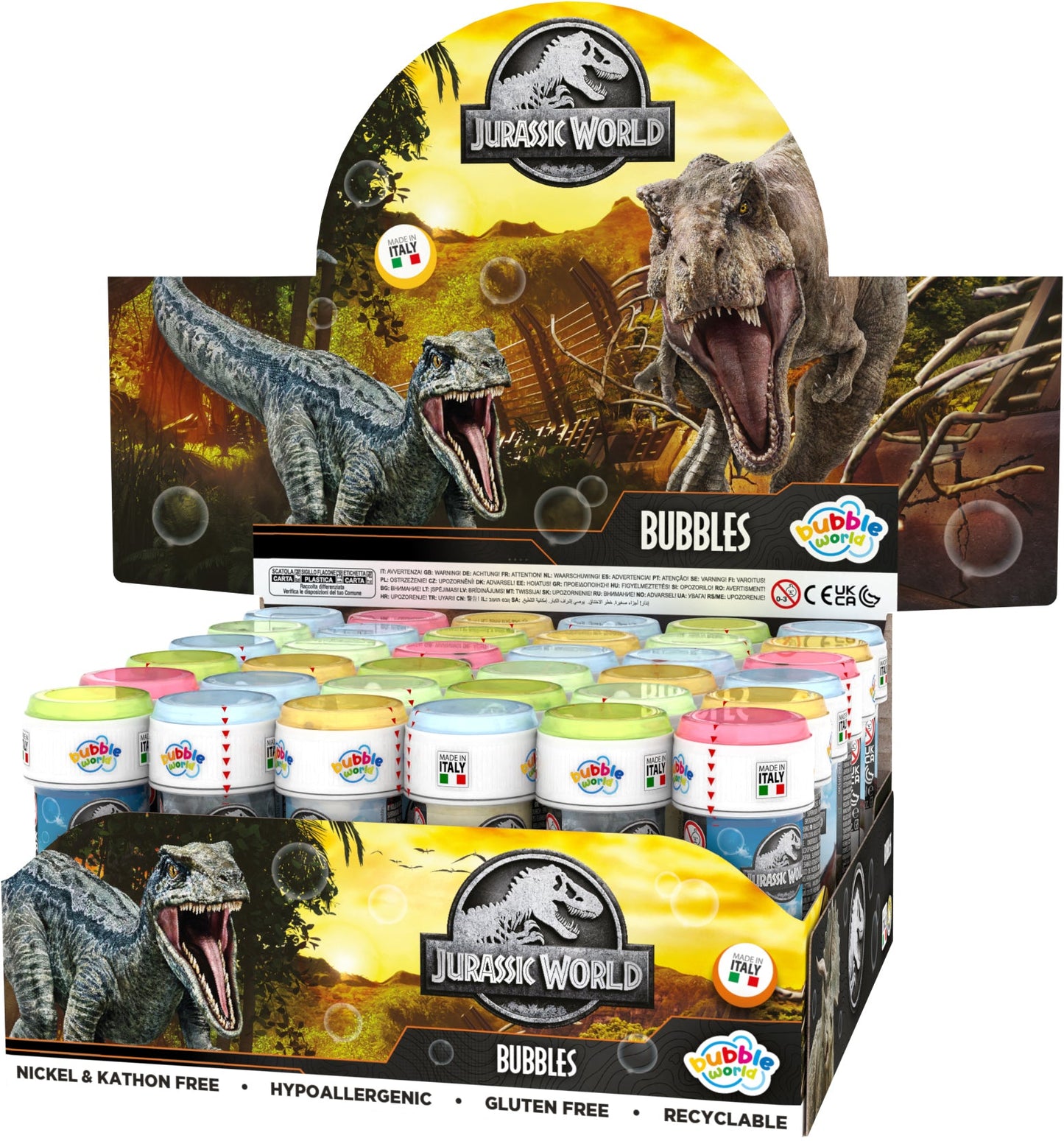 Bulles de savon Jurassic World - Flacon 60 ml