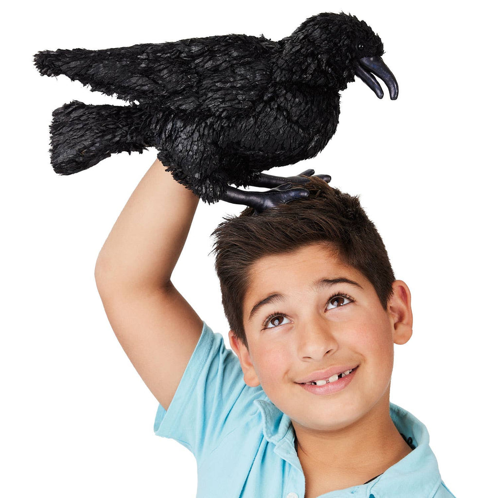 Marionnette à main Corbeau 3209/ corbeau Folkmanis réaliste